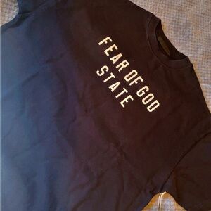 Fear of God Black and White Short Sleeve Tee